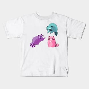 Three Raccoons Kids T-Shirt